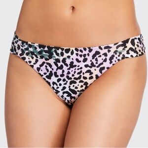 Veronica Beard Donna Animal Print Bikini Bottom Sz L NWT